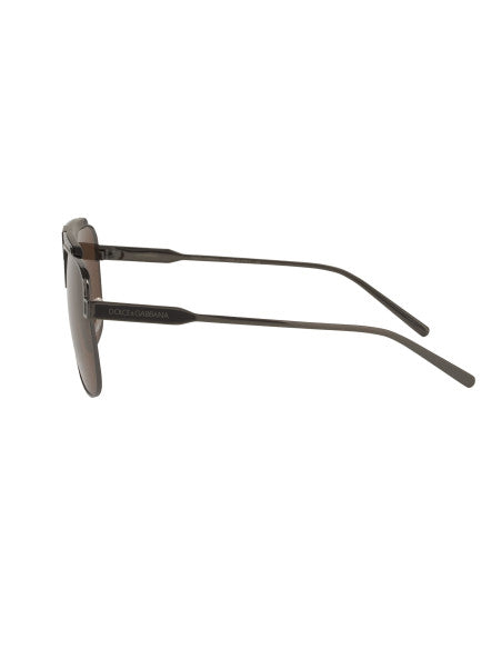 Dolce & Gabbana DG2256 1350/73 Aviator Square Cafe Gunmetal