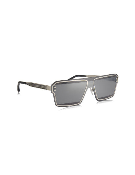 Fendi FE40028U 16C Square Shape Black Silver