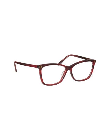 Gucci Gg0025o 004 Oftalmico Square Rojizo Dorado