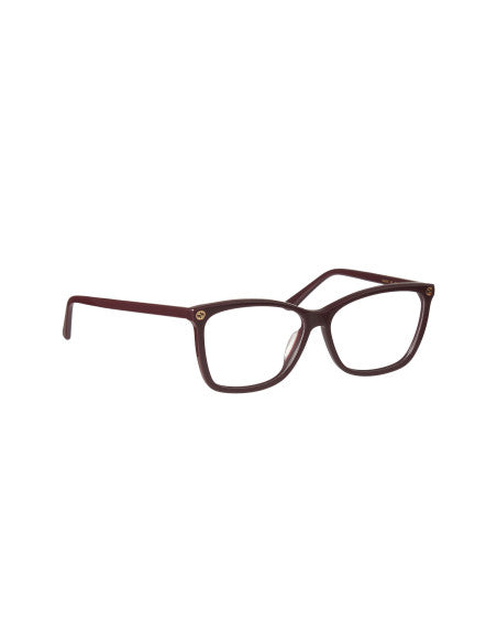 Gucci Gg0025o 007 Oftalmico Square Vino Dorado Original