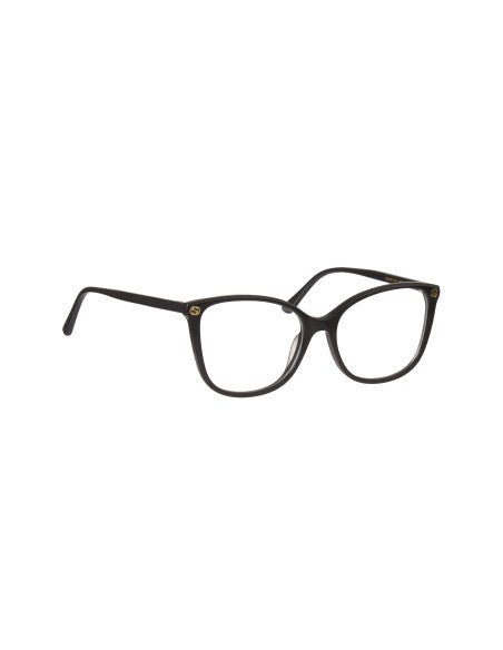 Gucci Gg0026O 001 Square Oftalmico Negro Dorado