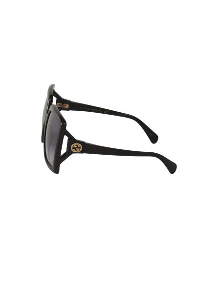 Gucci GG0876S 001 Square Oversized Negro Degradado Dorado