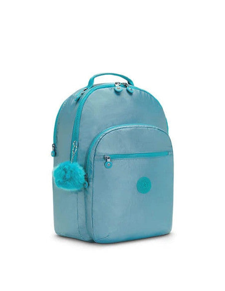 Kipling Seoul UP Laptop Backpack Kl5929 0M1 Natural Aqua Metallic M18