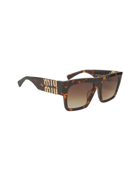 Miu Miu MU 10WS VAU-6S1 Square Shape Tortoise Gold