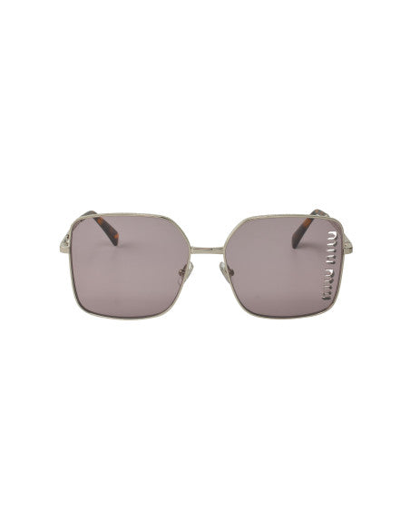 Miu Miu MU 51YS 1BC-03V Square Shape Silver Violet Mirror