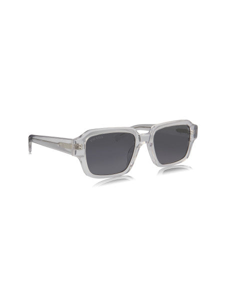 Prada SPR 02ZS U43-0A9 Square Shape Transparent Grey Blue