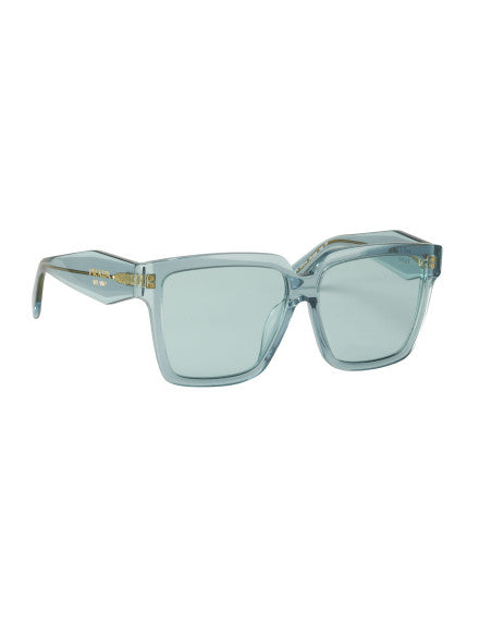 Prada SPR 24Z 15I-02F Square Shape Blue Gold