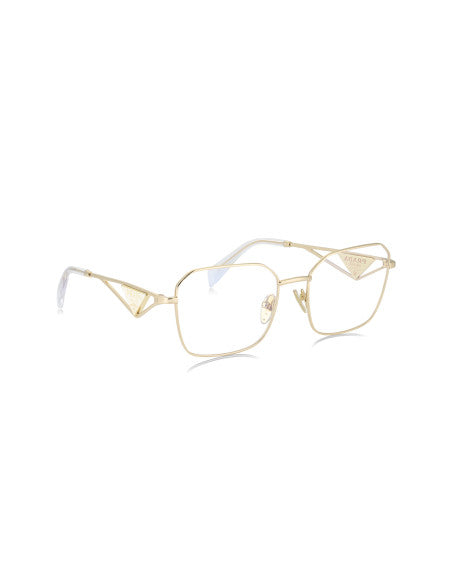 Prada SPR A51V ZVN-1O1 Oftalmico Square Shape Gold