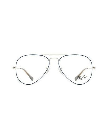 Ray Ban Oftalmico Rb6489 2970 Aviator Plateado Azul