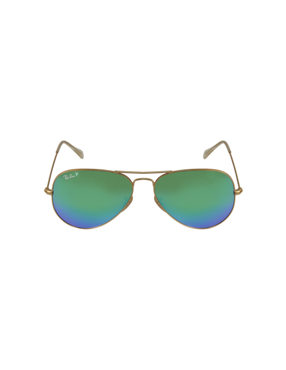 Ray Ban Rb3025 112/p9 Aviator Polarizado Verde Espejo Dorado