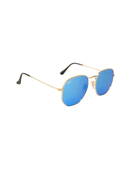 Ray Ban Rb3548n 001/9o Hexagonal Azul Espejo Degradado