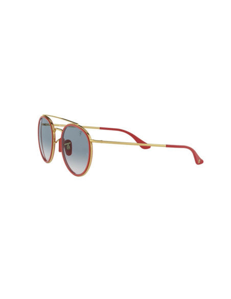 Ray Ban RB3647M F0293F Round Duble Bridge Scuderia Ferrari Azul degradado