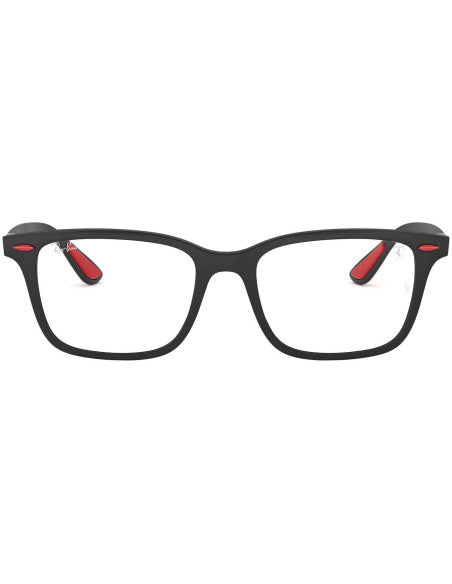 Ray Ban Rb7144M F602 Oftalmico Square Scuderia Ferrari Negro Rojo