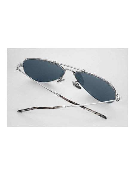 Ray Ban Rb8125m 9165 Aviator Titanium Polarizado Blue Silver