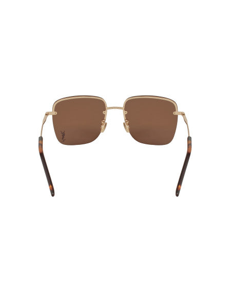 SAINT LAURENT SL 312M 008 Square Shape Coffe
