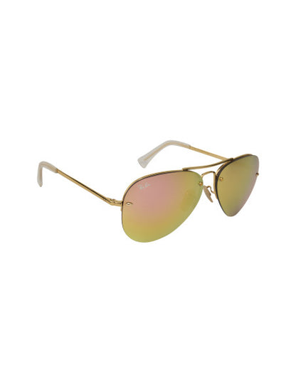 Ray Ban RB3449 001/2Y Aviator Terracota Espejo Dorado