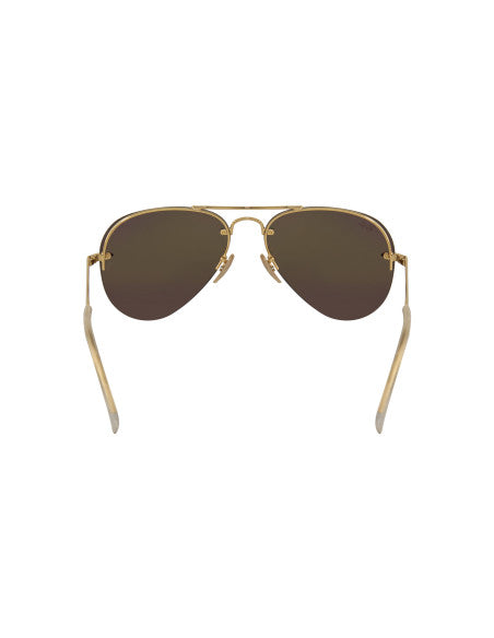 Ray Ban RB3449 001/2Y Aviator Terracota Espejo Dorado