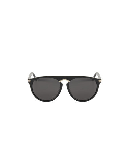 Cartier CT0013SA 001 Aviator Black Silver Gray