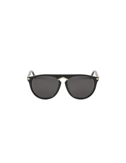 Cartier CT0013SA 001 Aviator Black Silver Gray
