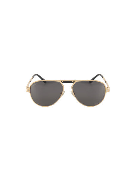 Cartier CT0101S 001 Aviator Dorado Negro