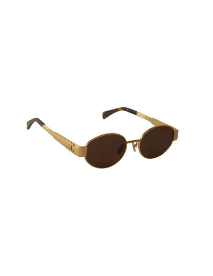 Celine CL40235U Oval Shape Coffe Gold