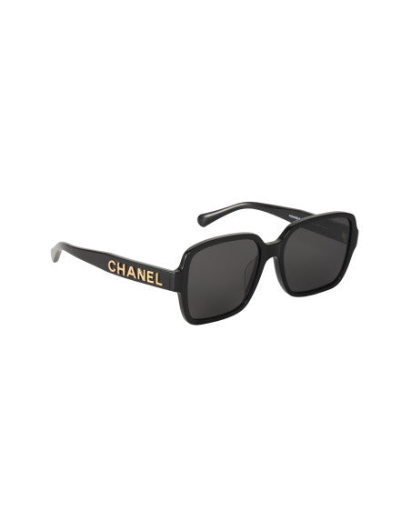 Chanel CH5408 c. 622/S4 Square Shape Negro Dorado
