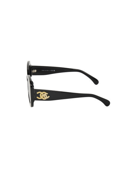 Chanel CH5468-B c.501 Square shape Negro Dorado