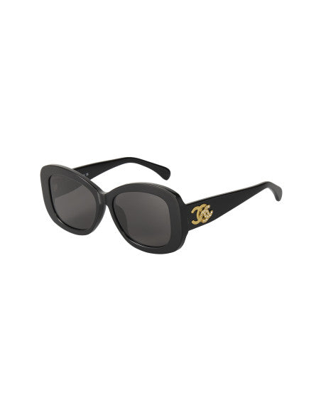 Chanel CH5468-B c.501 Square shape Negro Dorado