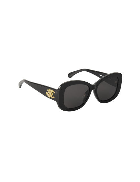 Chanel CH5468-B c.501 Square shape Negro Dorado