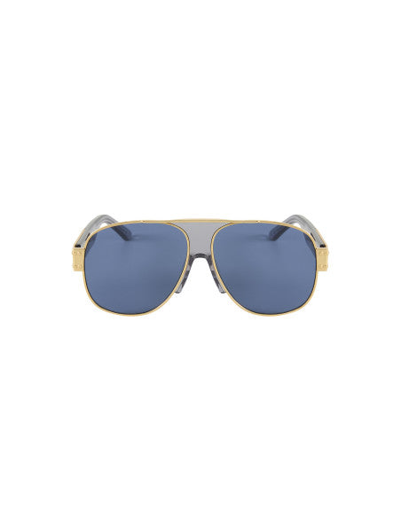 Dior Signature A3U B0B0 Aviator Shape Blue Gold