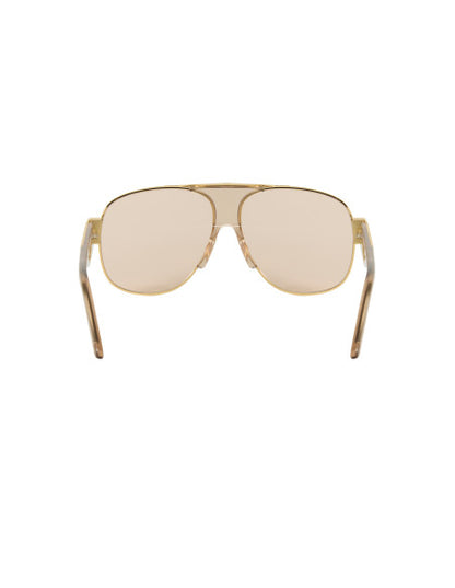 Dior Signature A3U B0L0 Aviator Shape Pink Gold