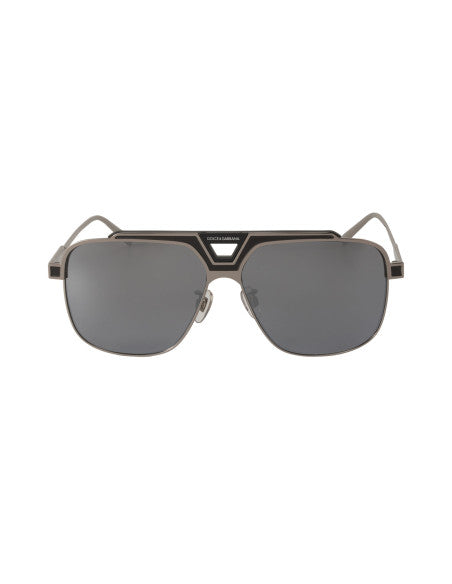 Dolce & Gabbana DG2256 1277/6G Aviator Square Plata Espejo
