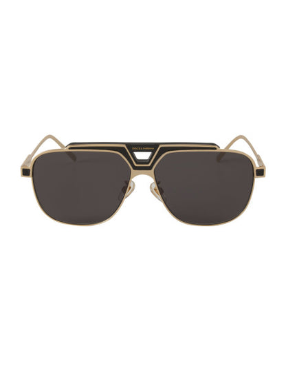 Dolce & Gabbana DG2256 1334/87 Aviator Square Negro Dorado