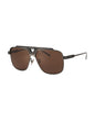 Dolce & Gabbana DG2256 1350/73 Aviator Square Cafe Gunmetal