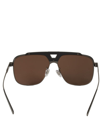 Dolce & Gabbana DG2256 1350/73 Aviator Square Cafe Gunmetal
