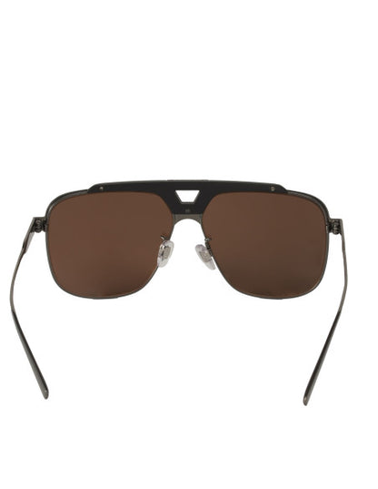Dolce & Gabbana DG2256 1350/73 Aviator Square Cafe Gunmetal