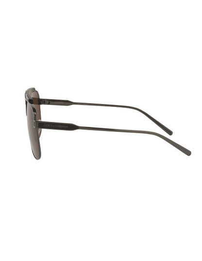 Dolce & Gabbana DG2256 1350/73 Aviator Square Cafe Gunmetal