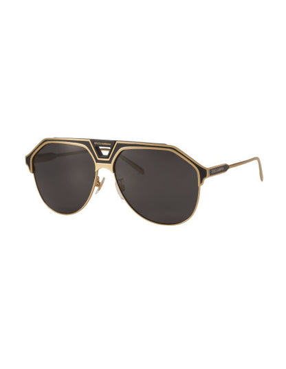 Dolce & Gabbana DG2257 1334/87 Aviator Negro Dorado