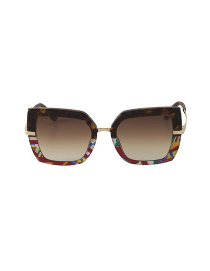 Dolce & Gabbana DG4373 3278/13 Square Shape Cafe Rojo Dorado