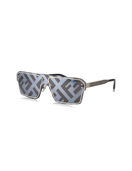 Fendi FE40028U 16G Square Shape Black Silver