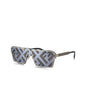 Fendi FE40028U 16G Square Shape Black Silver