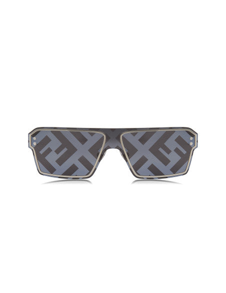Fendi FE40028U 16G Square Shape Black Silver
