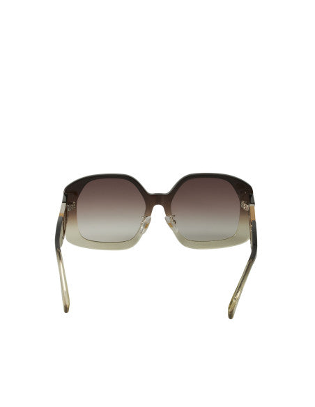 Fendi FE40048U C03 Geometric Sunglasses Gray Gradient