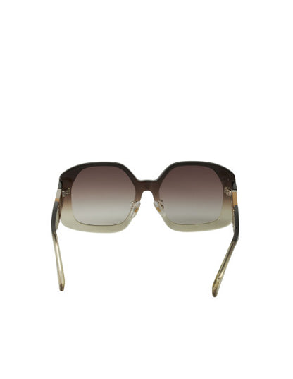 Fendi FE40048U C03 Geometric Sunglasses Gray Gradient