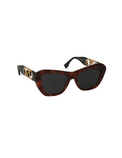 Fendi FE40064I C02 Geometric Sunglasses Tortoise