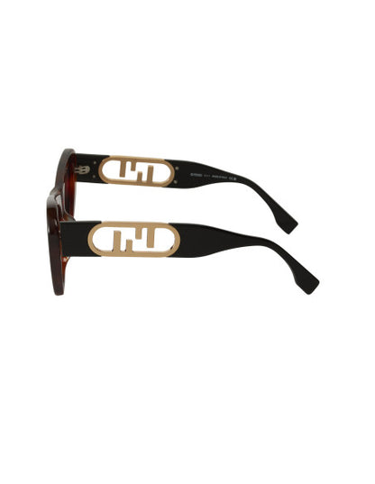 Fendi FE40064I C02 Geometric Sunglasses Tortoise