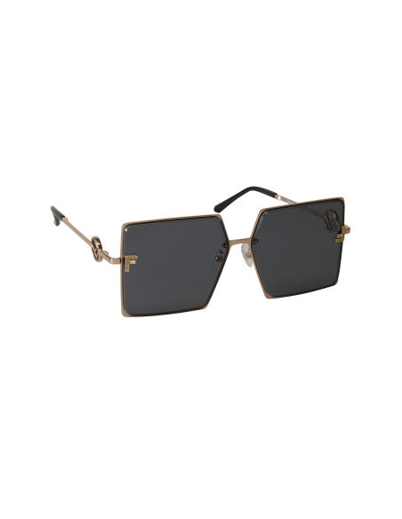 Fendi FE40078U Square Shape Negro Dorado