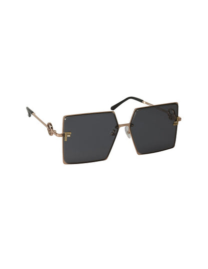 Fendi FE40078U Square Shape Negro Dorado