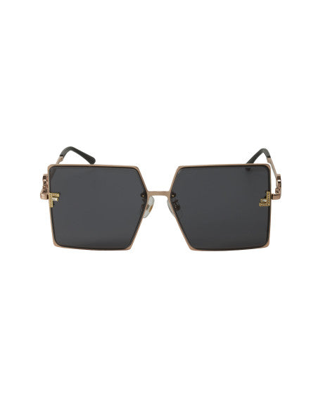 Fendi FE40078U Square Shape Negro Dorado