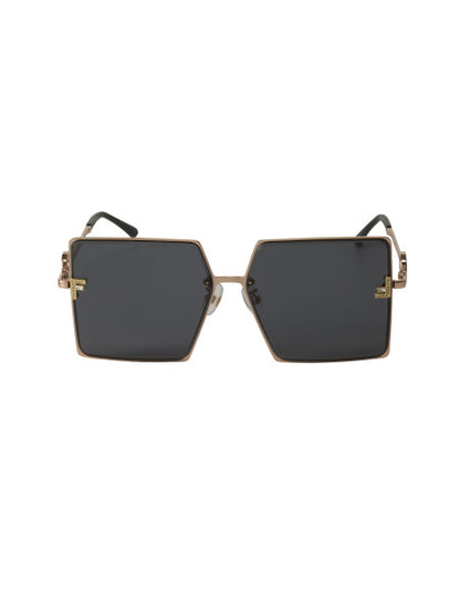 Fendi FE40078U Square Shape Negro Dorado